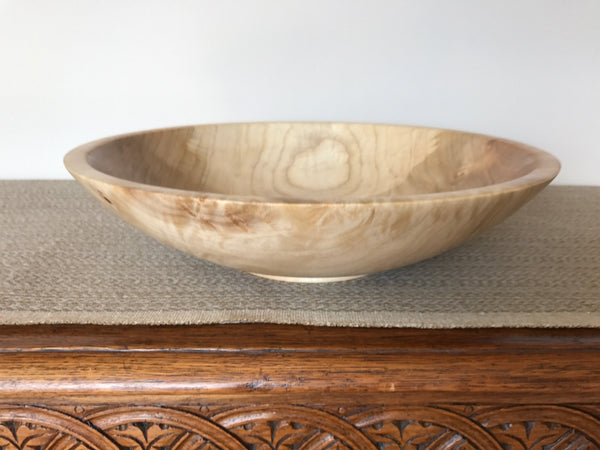 Maple Bowl with Pedestal Foot
