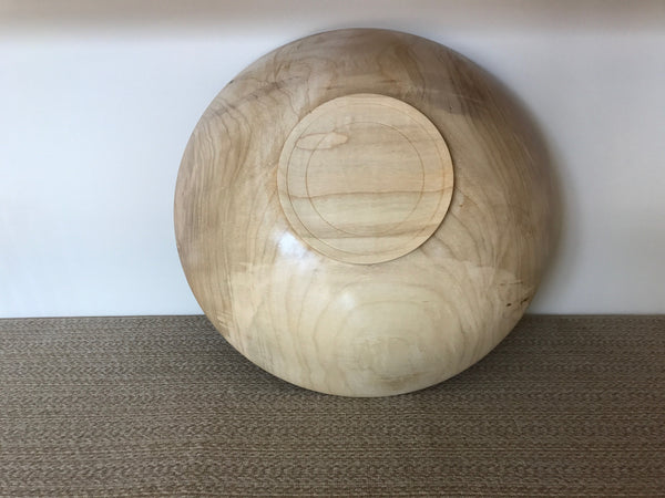 Maple Bowl with Pedestal Foot
