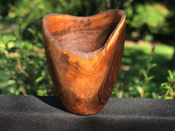 Natural Edge Walnut Vase