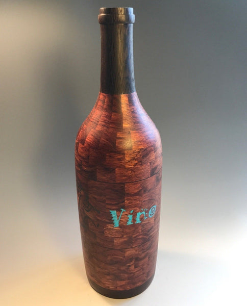 Hardwood Wine Bottle