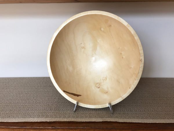 Ambrosia Maple Bowl with Pedestal Foot