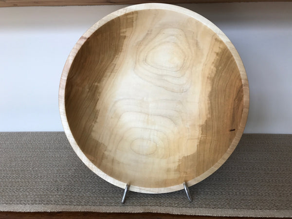 Maple Bowl with Basket Weave Design