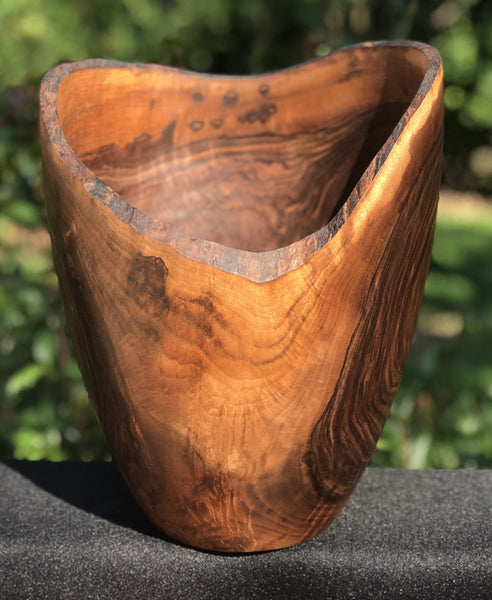 Natural Edge Walnut Vase